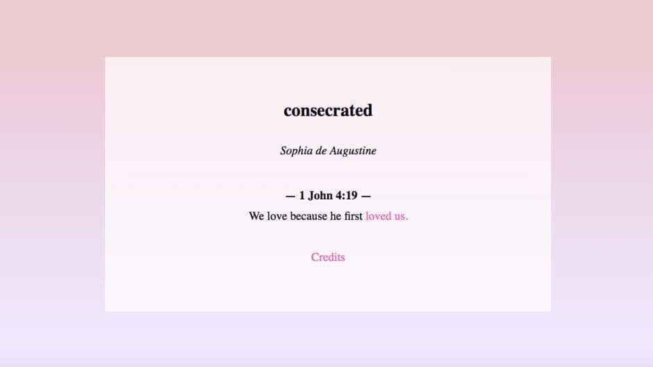 Consecrated screenshot