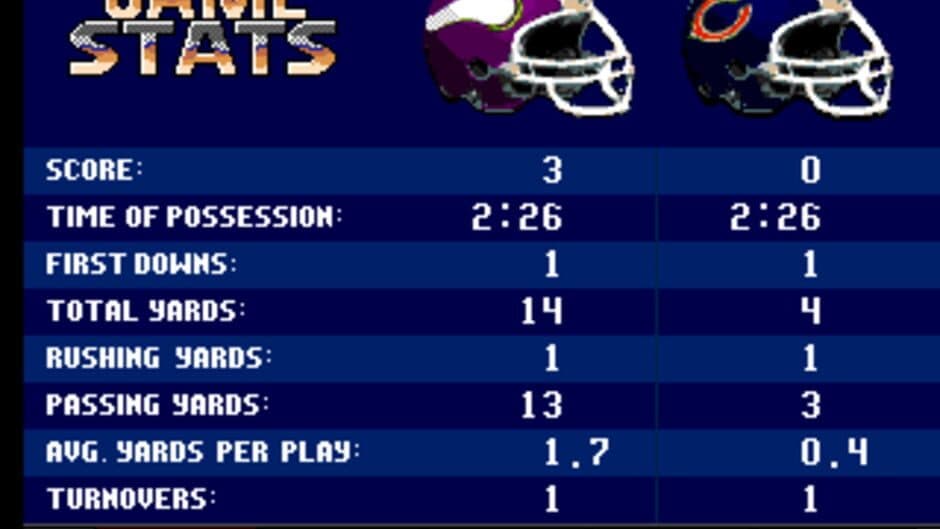 NFL Sports Talk Football '93 Starring Joe Montana screenshot