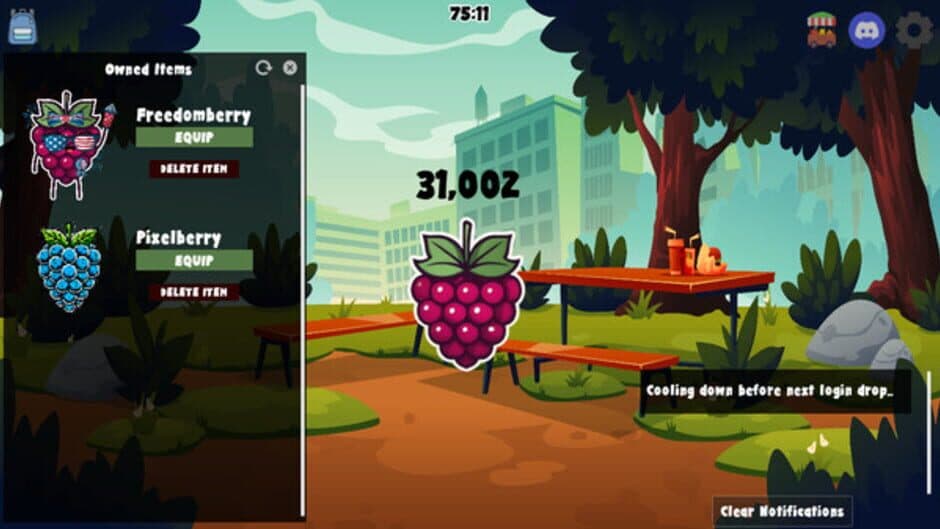 Raspberry screenshot