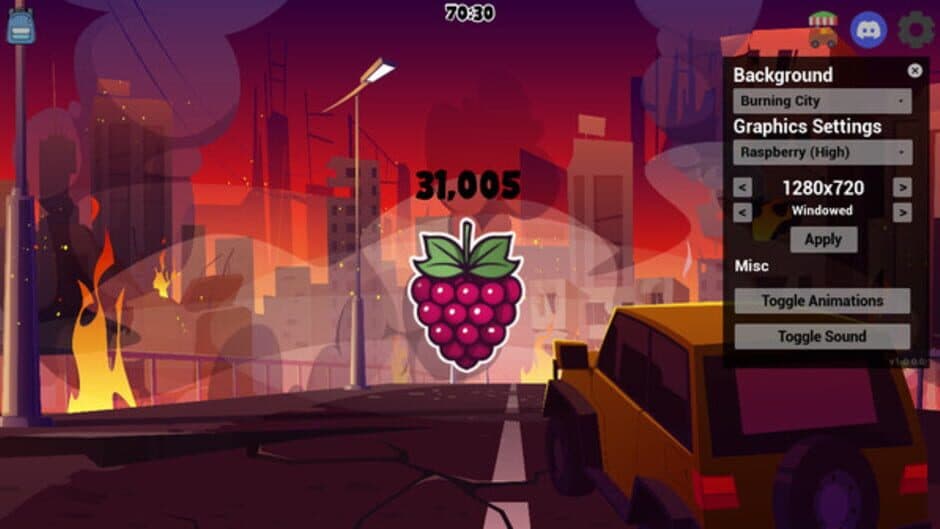 Raspberry screenshot