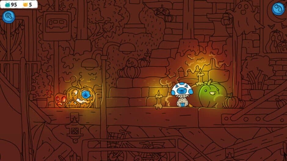 Hidden Capybaras with Orange and Pumpkins: Spooky Halloween Edition screenshot