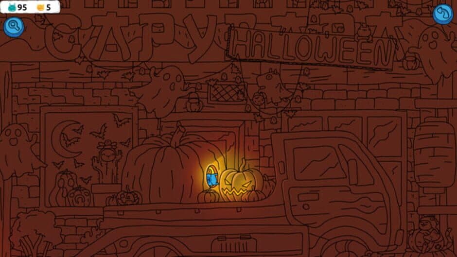 Hidden Capybaras with Orange and Pumpkins: Spooky Halloween Edition screenshot