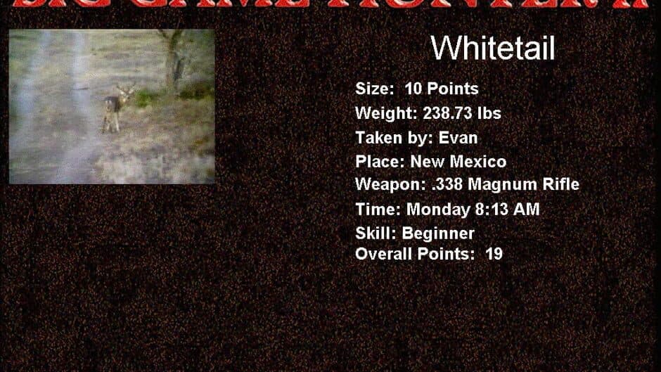 Cabela's Big Game Hunter II screenshot
