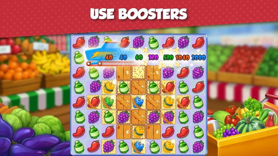 Supermarket Mania: Match 3 screenshot
