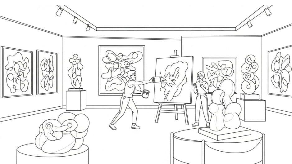 100 Cats Lost in Modern Art Mayhem screenshot