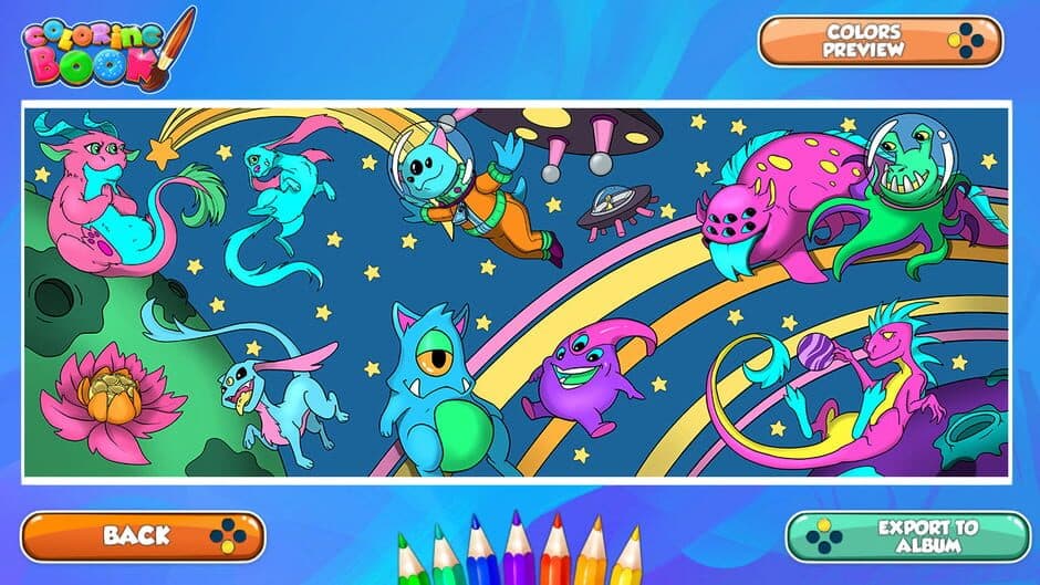 Coloring Book: Adventure Bundle - 90 Drawings screenshot