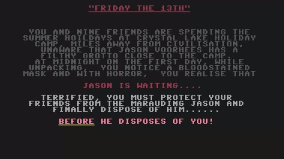 Friday the 13th: The Computer Game screenshot
