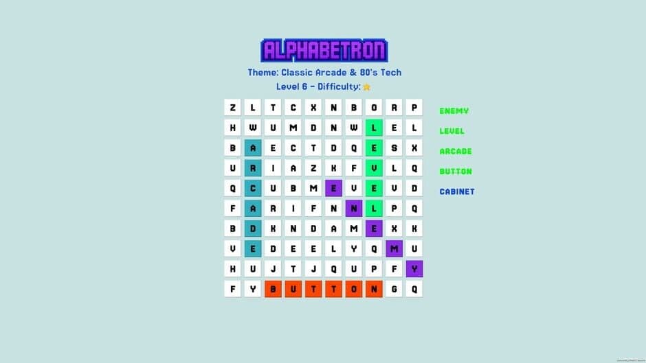 Alphabetron screenshot