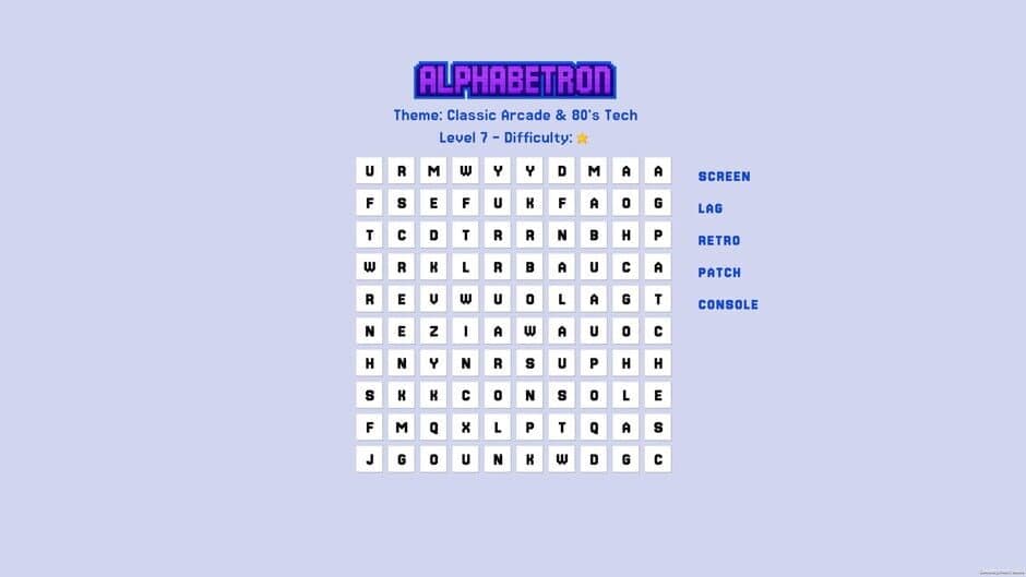 Alphabetron screenshot