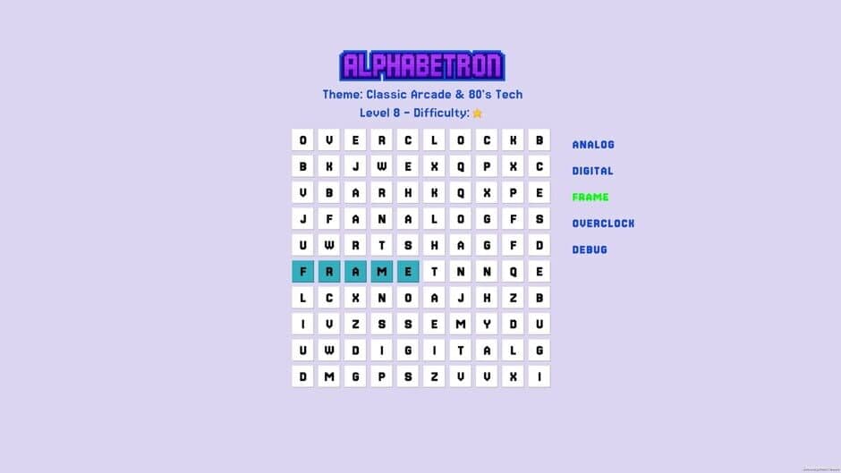 Alphabetron screenshot