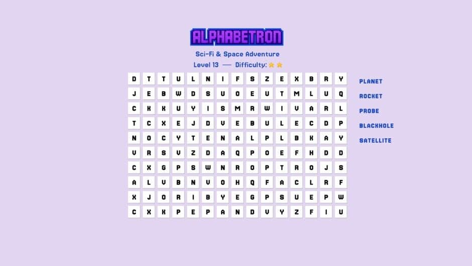 Alphabetron screenshot
