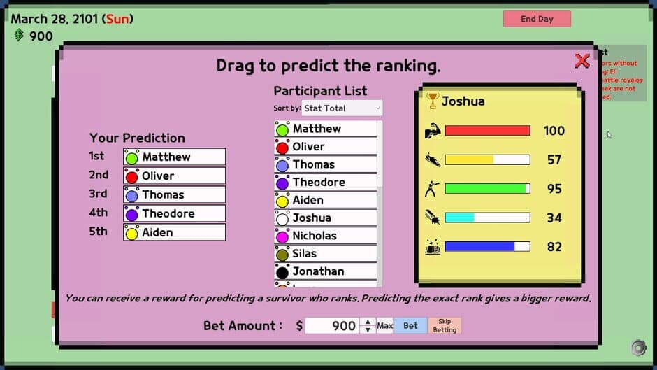 Battle Royale Manager screenshot