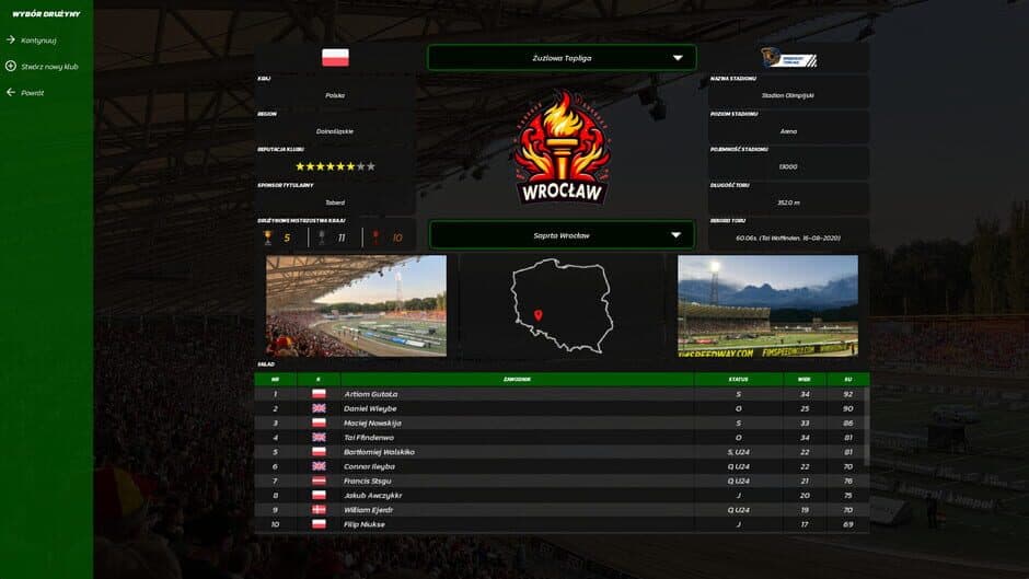Speedway Club Manager 25 screenshot