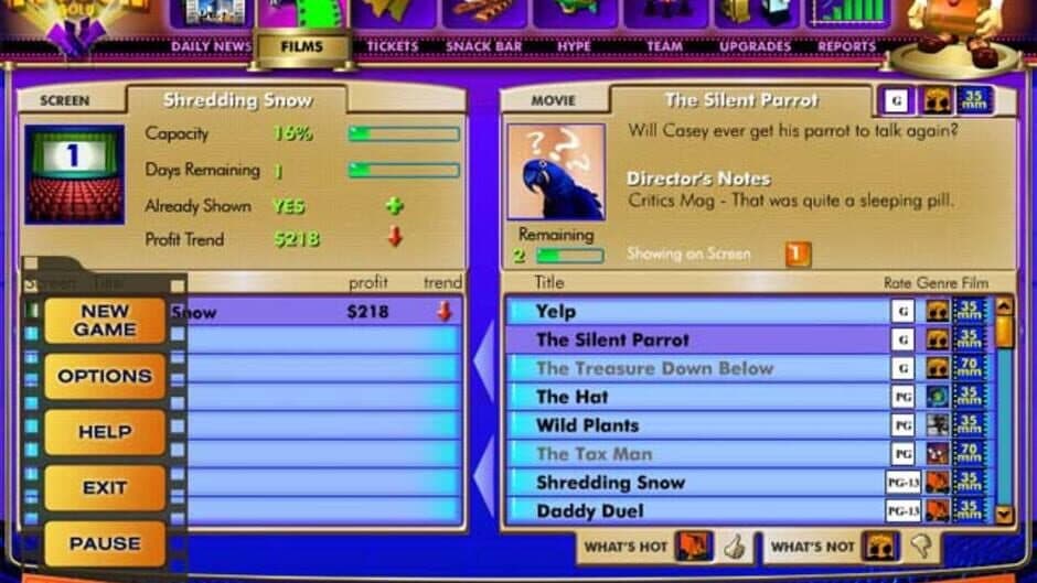 Cinema Tycoon screenshot