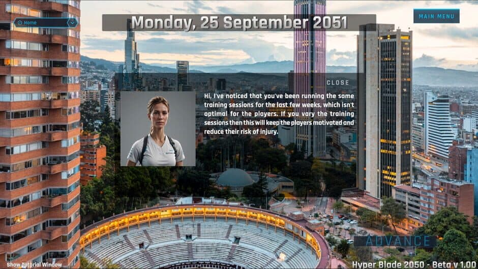 HyperBlade 2050: Dystopian Sports Manager screenshot