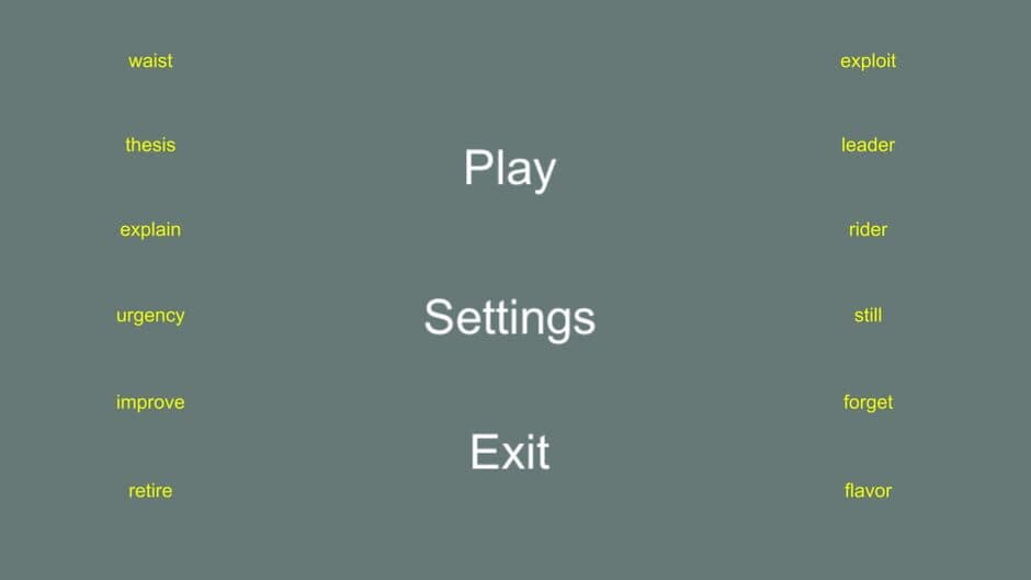 Word Typing Game screenshot