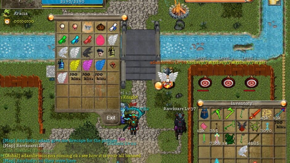 Orake 2D MMORPG screenshot