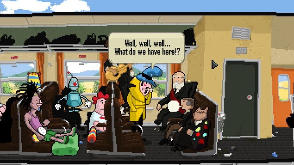 Detective Case and Clown Bot in: The Express Killer screenshot