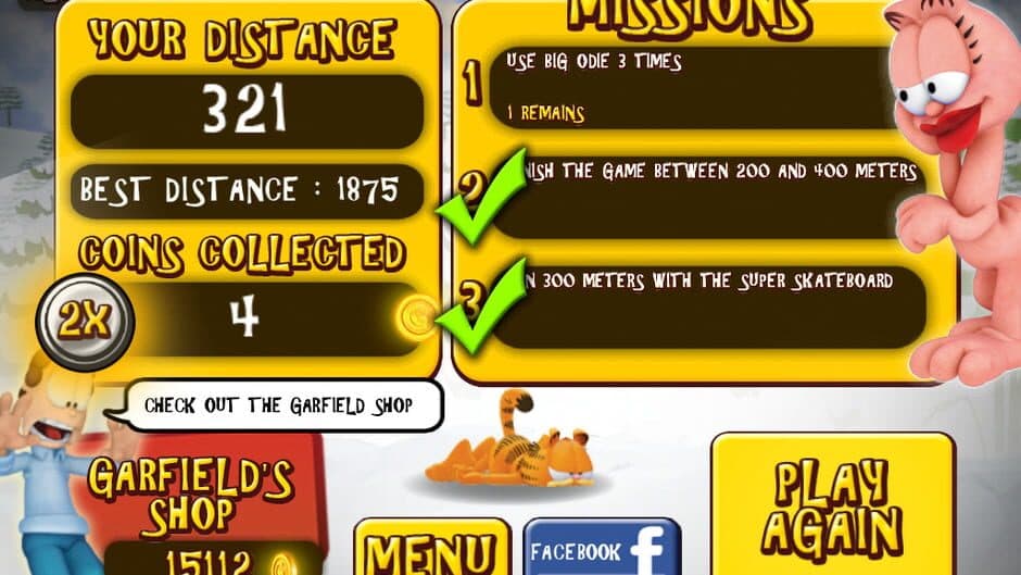 Garfield's Wild Ride screenshot