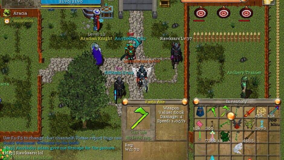 Orake 2D MMORPG screenshot